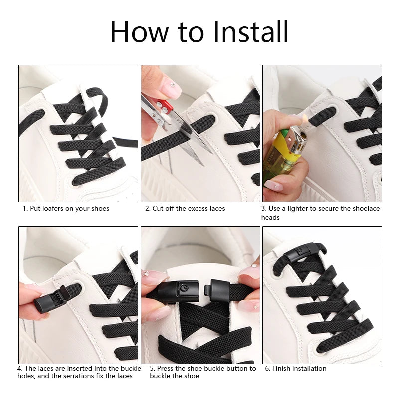 Elastic No-Tie Shoelaces